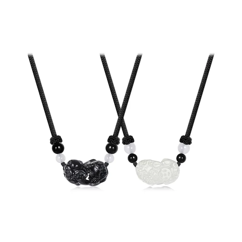 Bermuda Eyes Obsidian Necklaces Unisex-2