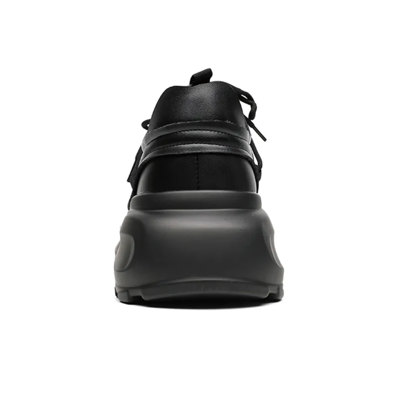 BUFFALO BOUND Anti Slip Wear Resistant Low Top Chunky Sneakers Unisex Starburst Black-4