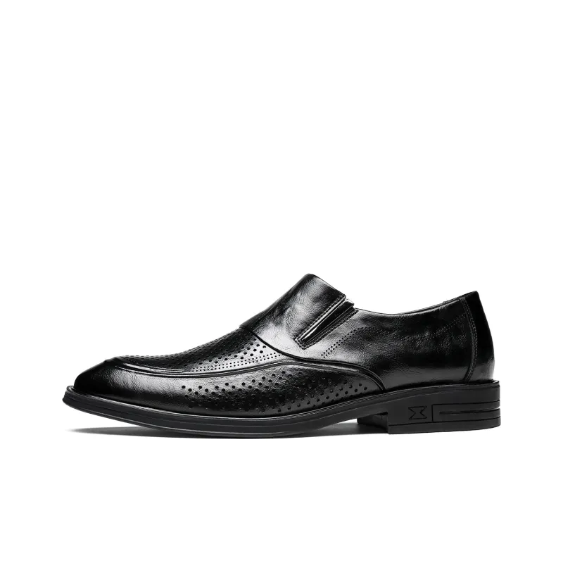 CHINT Dress Shoes Men Low Top Black-0