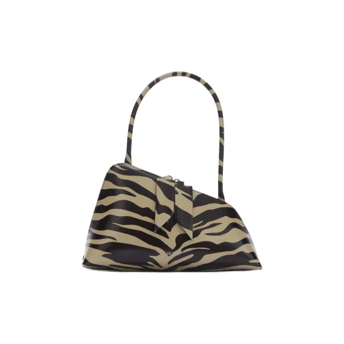 The Attico Leather Handbag Shoulder Bag Women's Black