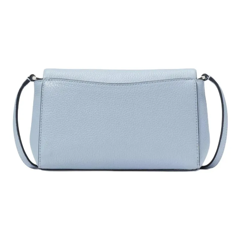 Kate Spade Leila Litchi Grain Leather Shoulder Bag, Crossbody Bag Mini Women's Blue-2