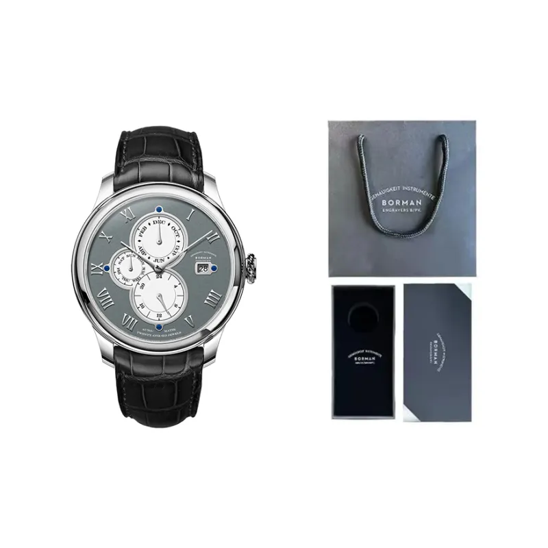 BORMAN Automatic Mechanical Movement Watch Men's Watches Gray Dial-5