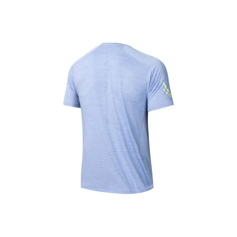 Anta Running Collection T Shirt Men's Awakening Cloud Blue-1