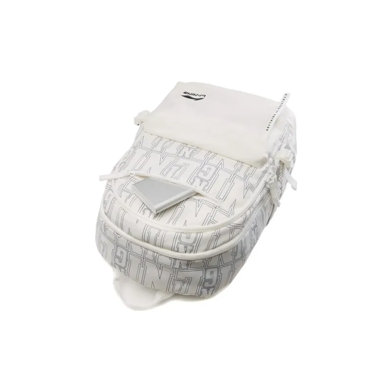 LiNing Polyester Backpack Unisex Ivory All Over Print-6
