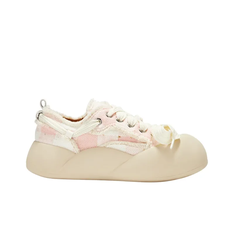 KARLIE KELLER Lightweight And Breathable Low-Top Canvas Shoes Women's Beige-13