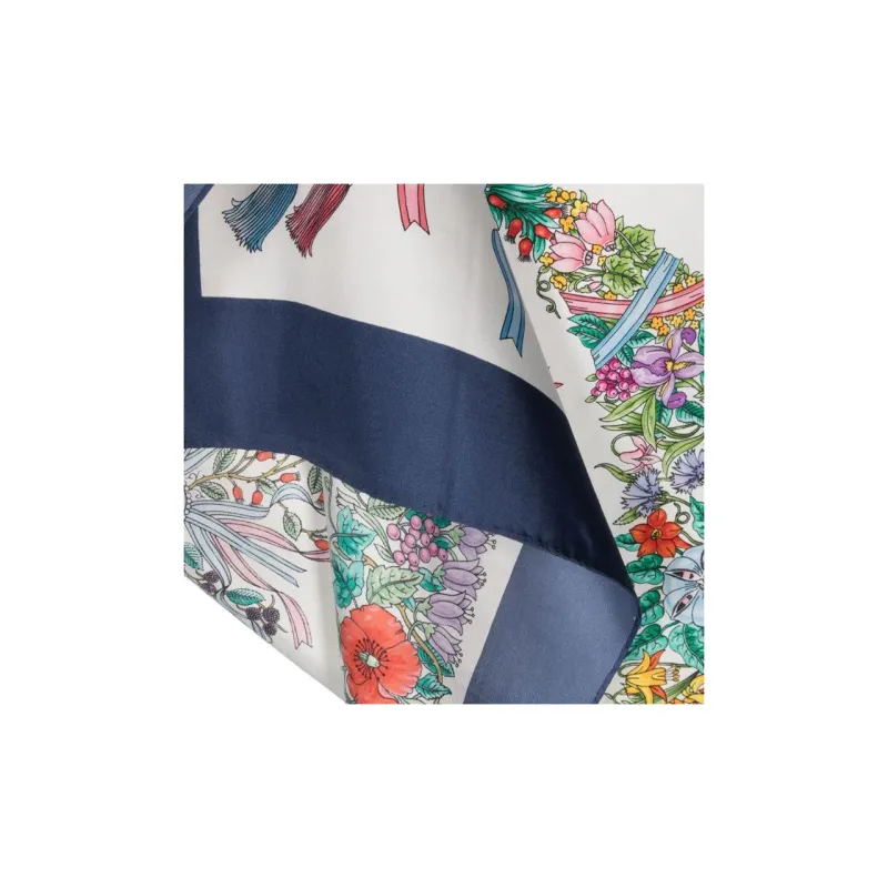 GUCCI Floral Silk Scarf-1