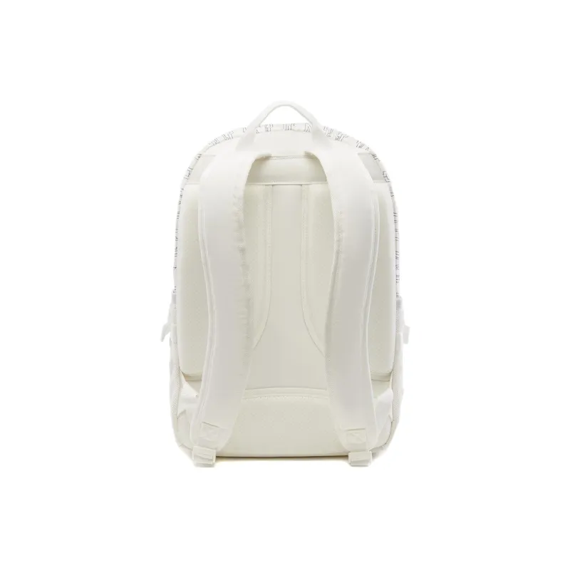 LiNing Polyester Backpack Unisex Ivory All Over Print-3