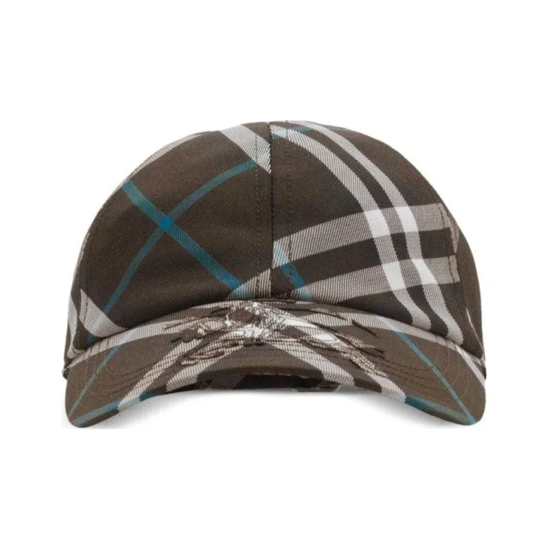 Burberry Checked Baseball Cap-0