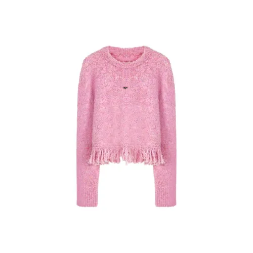 Self Who Sweaters Women's Rose Pink