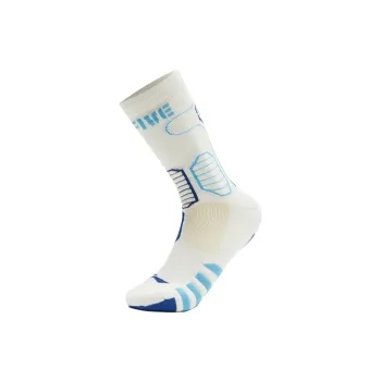 LiNing Badfive Basketball Socks Unisex 1 Pack White/Dream Blue/Surf Blue