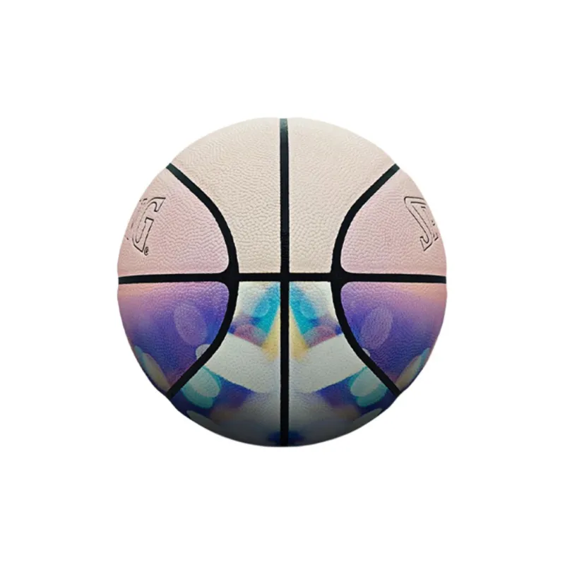 SPALDING Trend Series PU Basketball Pink Purple Size 7 Ball Training Unisex-2