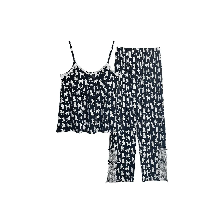 Beiyan Pajama Set Women's Premium Black-0
