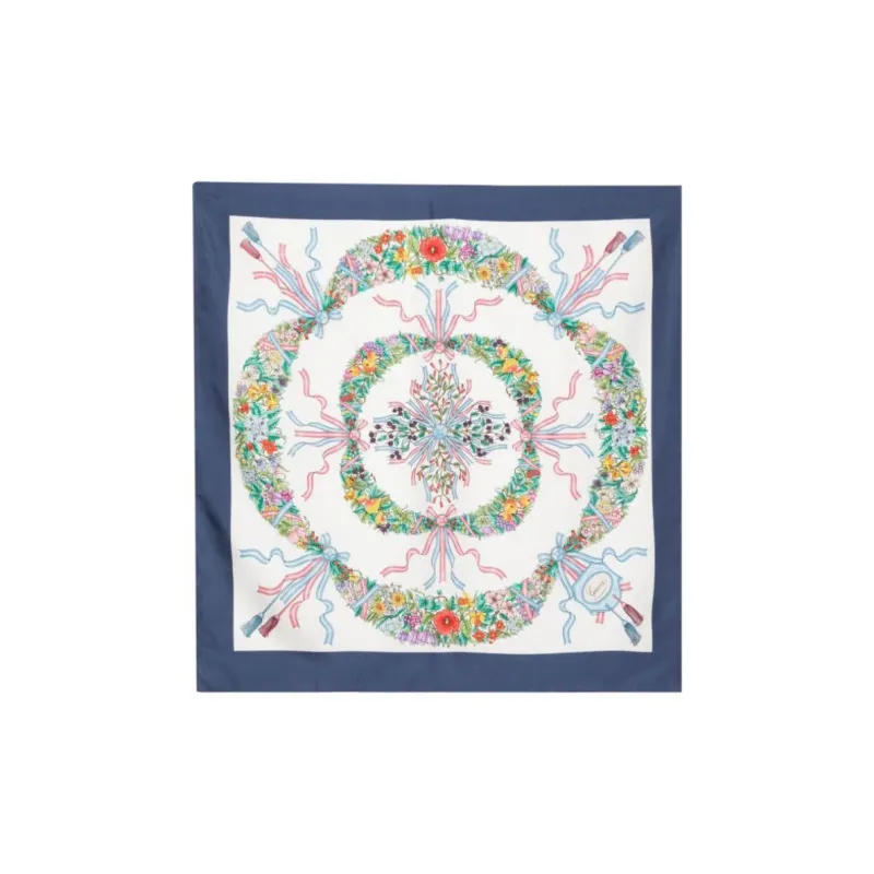 GUCCI Floral Silk Scarf-0