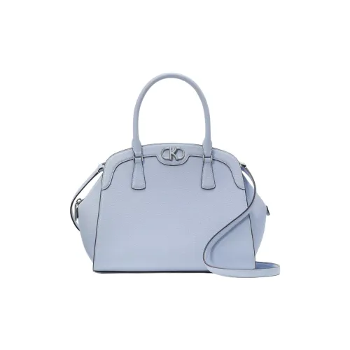 Kate Spade Eggstone Grain Leather Handbag Shoulder Bag Crossbody Bag Large Size Women's Blue