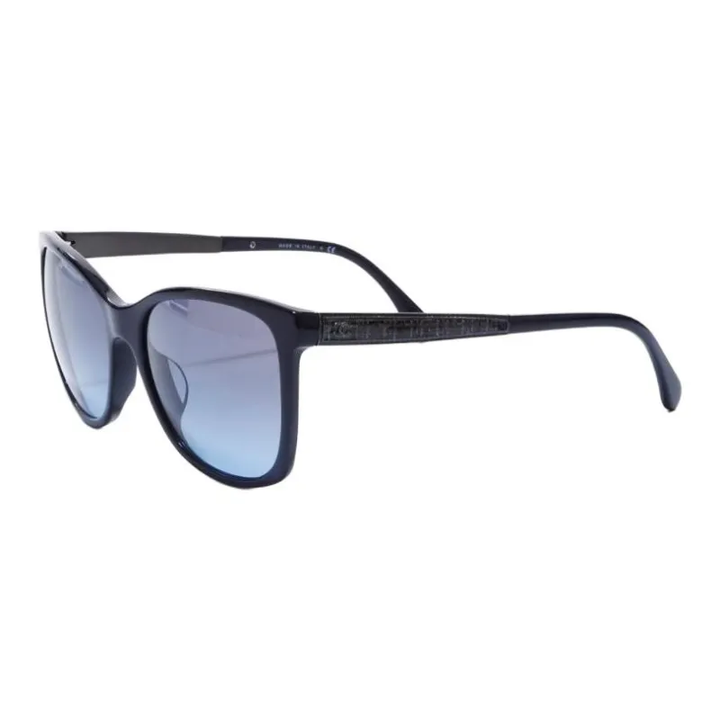 CHANEL 2000s Cc D-frame Sunglasses-0
