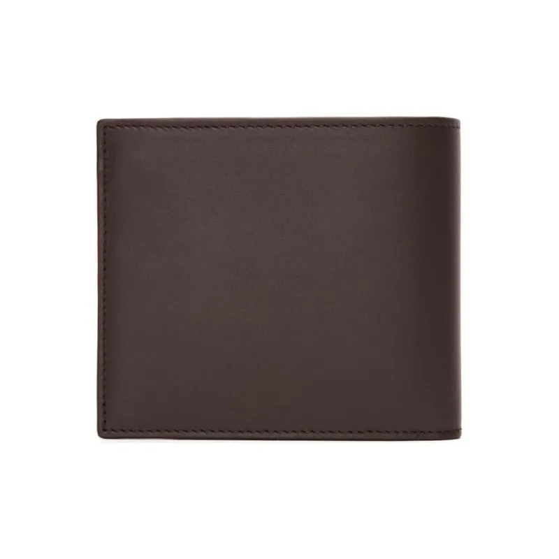LOEWE Satin Calfskin Wallet Men's Dark Brown-1