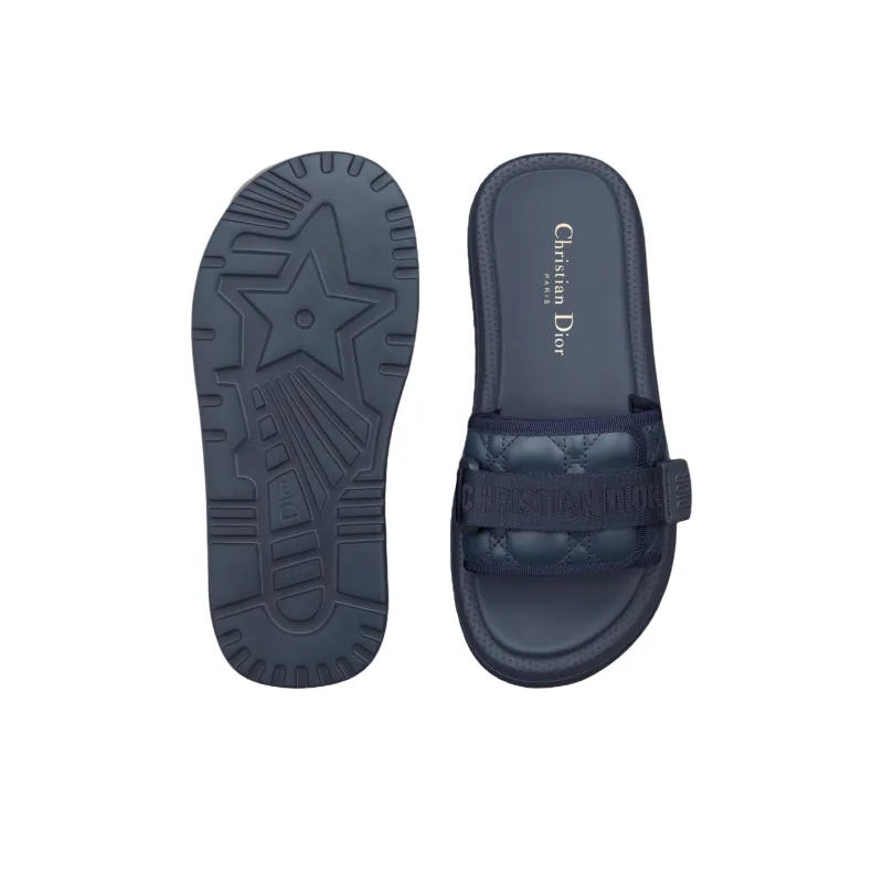 DIOR Diorevolution Slide Slippers Women's Dark Blue-4