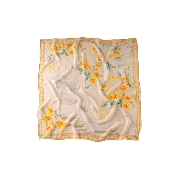 Hang Silk Road 100% Mulberry Silk Silk Scarves Women's Yellow