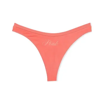 Victoria's Secret PINK SEAMLESS HIGH-LEG THONG PANTY / GFCWPG Underpants Women's 1 Pack Coral