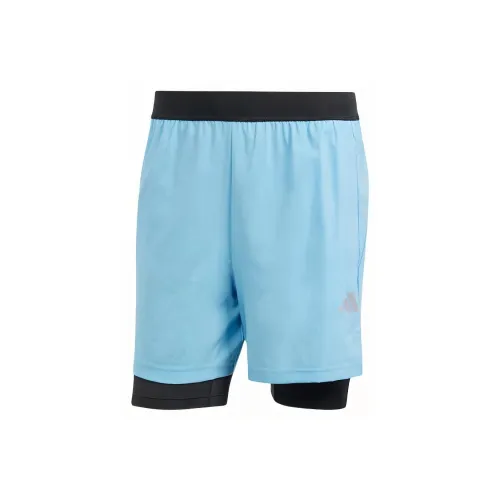 Adidas Casual Shorts Men Half Blue Flash