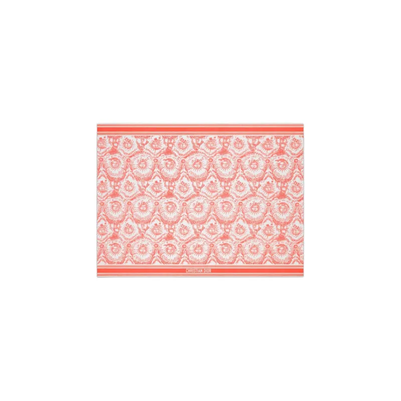 DIOR Cotton Knit Scarves Women's Pink-0