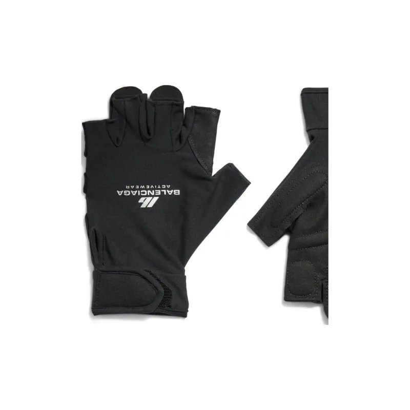 Balenciaga Polyamide Elastane Knit Gloves Unisex Black-2