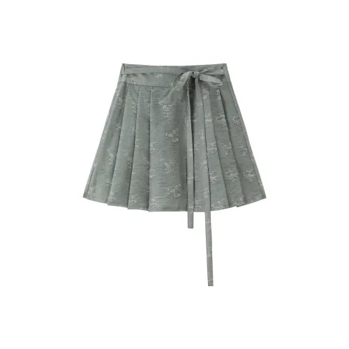 LEDIN Casual Short Skirts Women's Gray