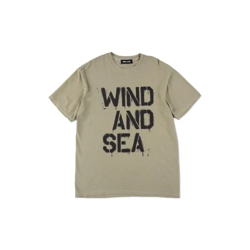 WIND AND SEA T-Shirts Unisex Beige