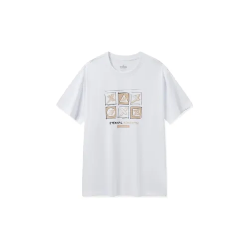 XTEP T-Shirts Unisex Pearl White