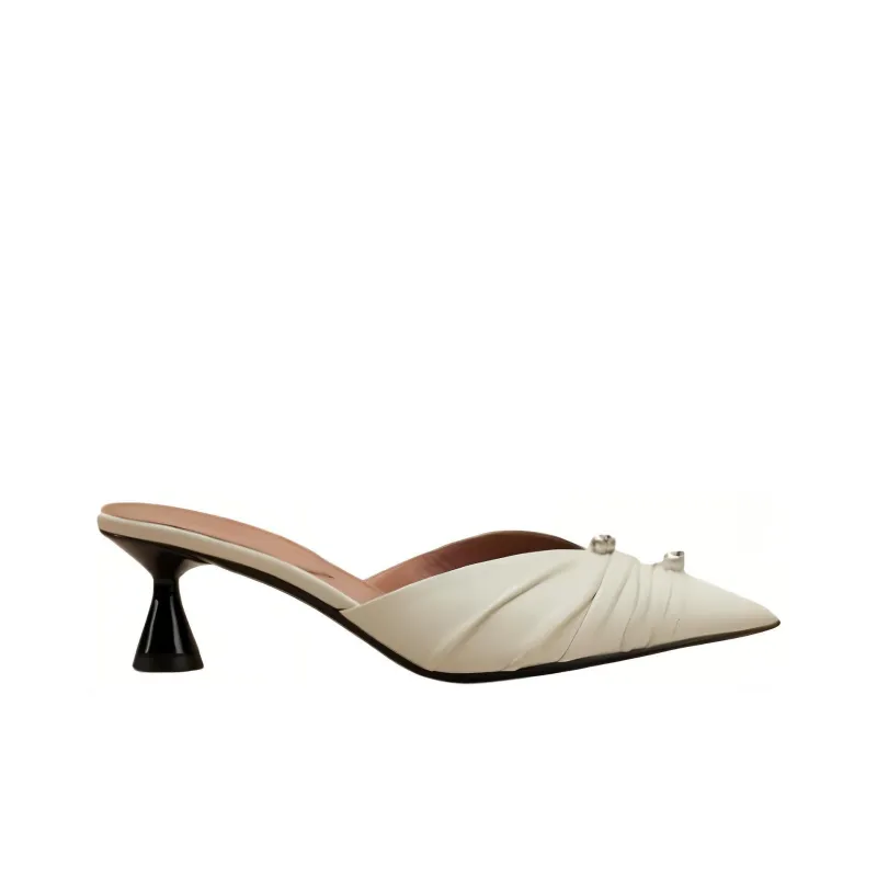 D'ACCORI Wrap-toe Slippers Women's White-1