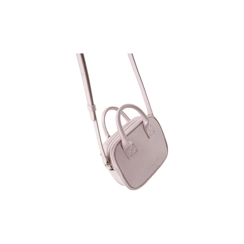 ZARA Polyurethane Stamped Leather Handbag Shoulder Bag Crossbody Bag Regular Women's Purple-3