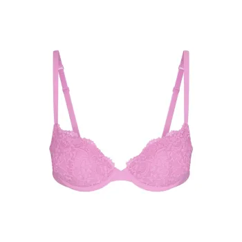 SKIMS FITS EVERYBODY LACE PUSH-UP BRA Bra Women's PETAL/Floral Color