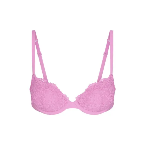 SKIMS FITS EVERYBODY LACE PUSH-UP BRA Bra Women's PETAL/Floral Color