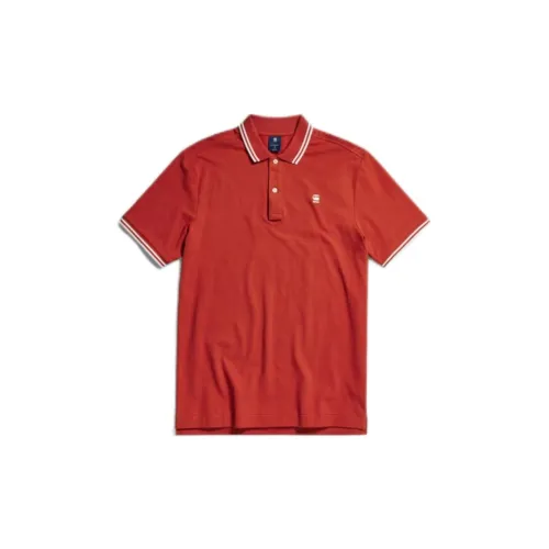 G-STAR RAW Polo Shirts Men Red Tea