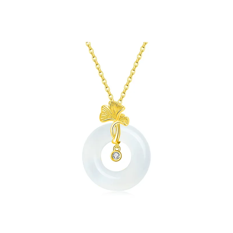 Emerald Dynasty Chalcedony Necklaces Women's-4