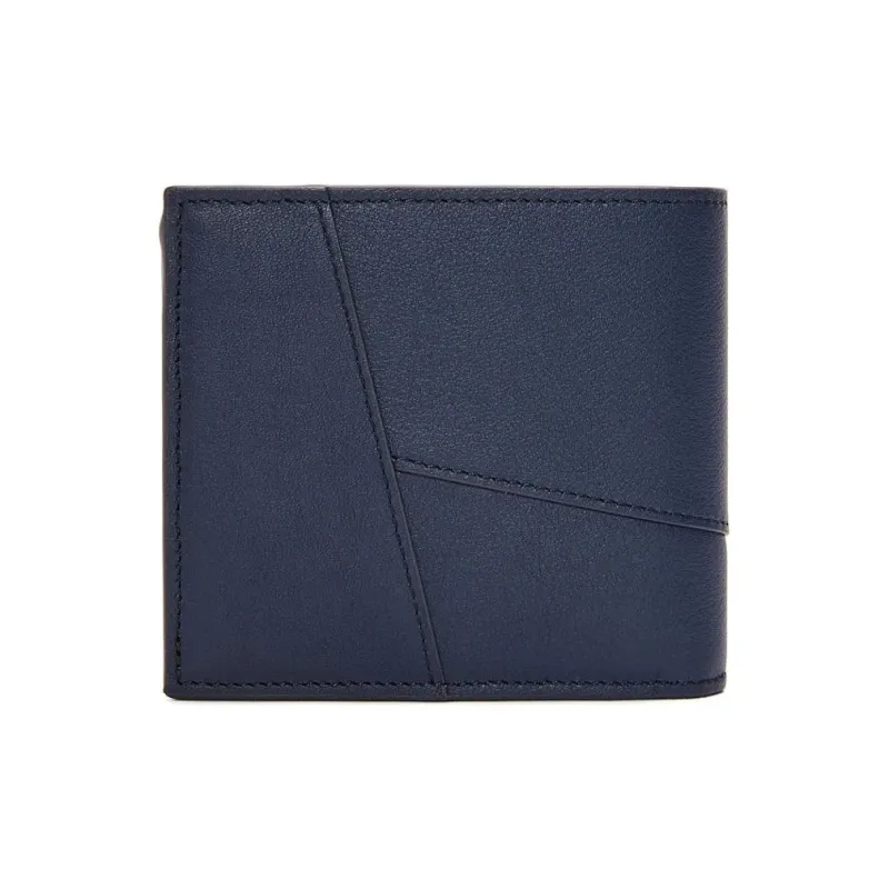 LOEWE Puzzle Cow Leather Wallet Men's Dark Blue-3