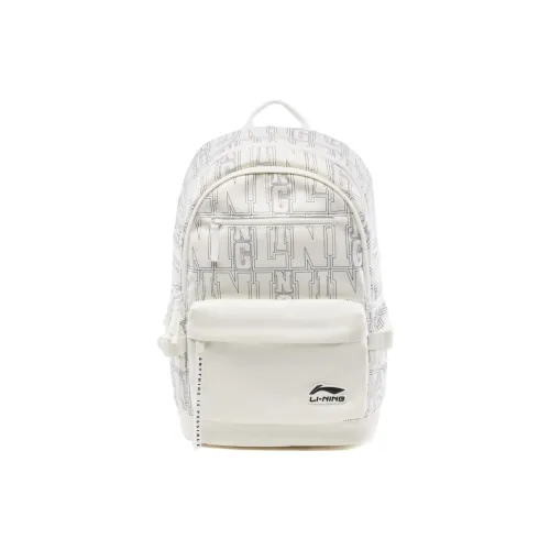 LINING Backpacks Ivory All Over Print