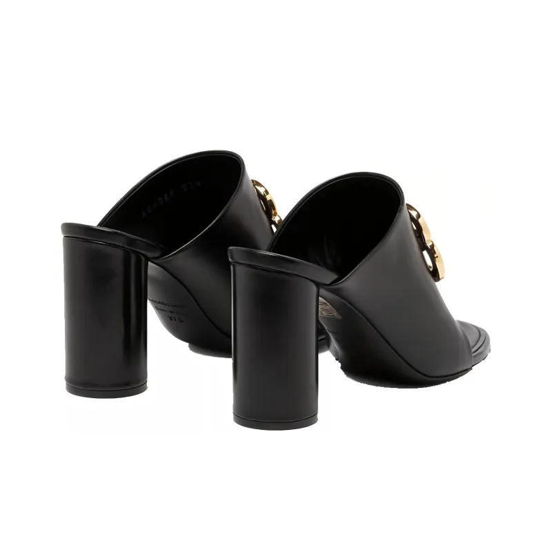 Balenciaga Slide Slippers Women's Black-3