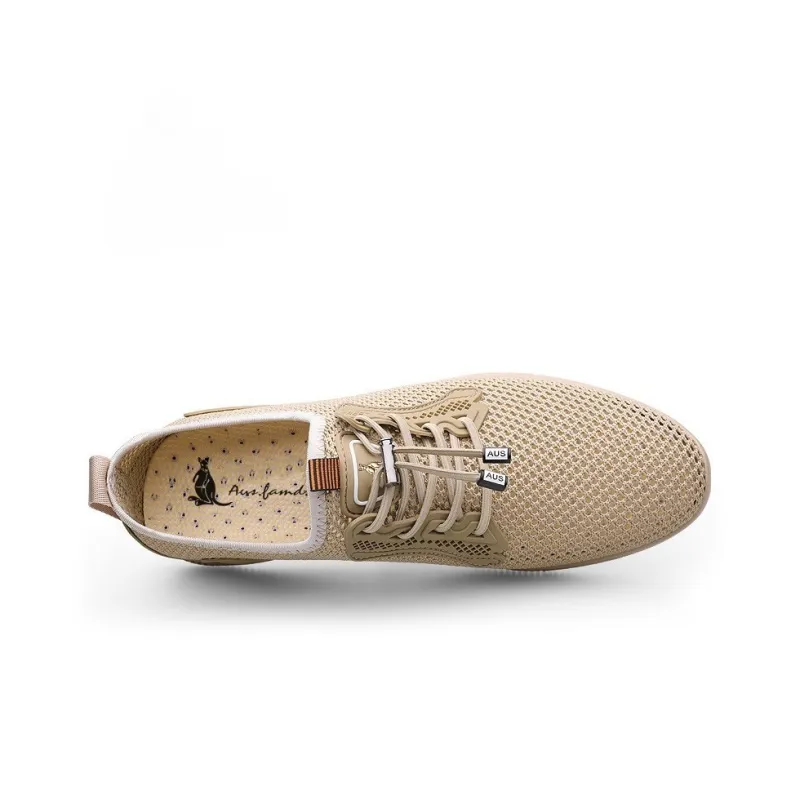 AUSFAMDS Anti-Slip Wear-Resistant Breathable Quick Dry Low-Top Casual Shoes Men's-7