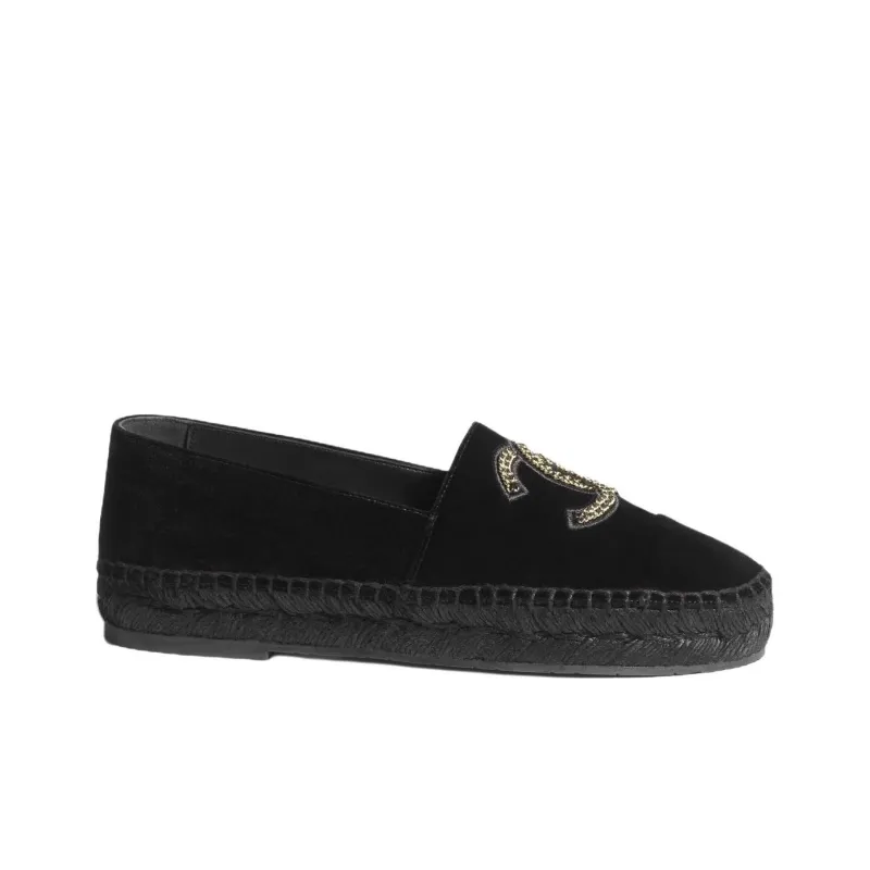 CHANEL Espadrilles Women's Black-1