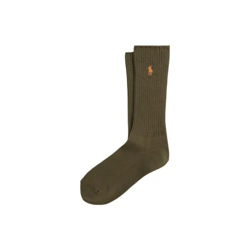 Polo Ralph Lauren SS24 Knee-High Socks Men's 1 Pack Olive Green