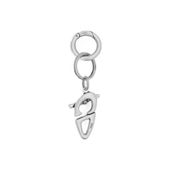 DIOR Brass Keychains Men's Silver