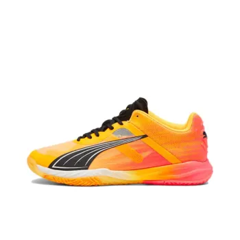 PUMA Accelerate Anti-Slip Wear-Resistant Low-Top Golf Shoes Unisex Orange Black