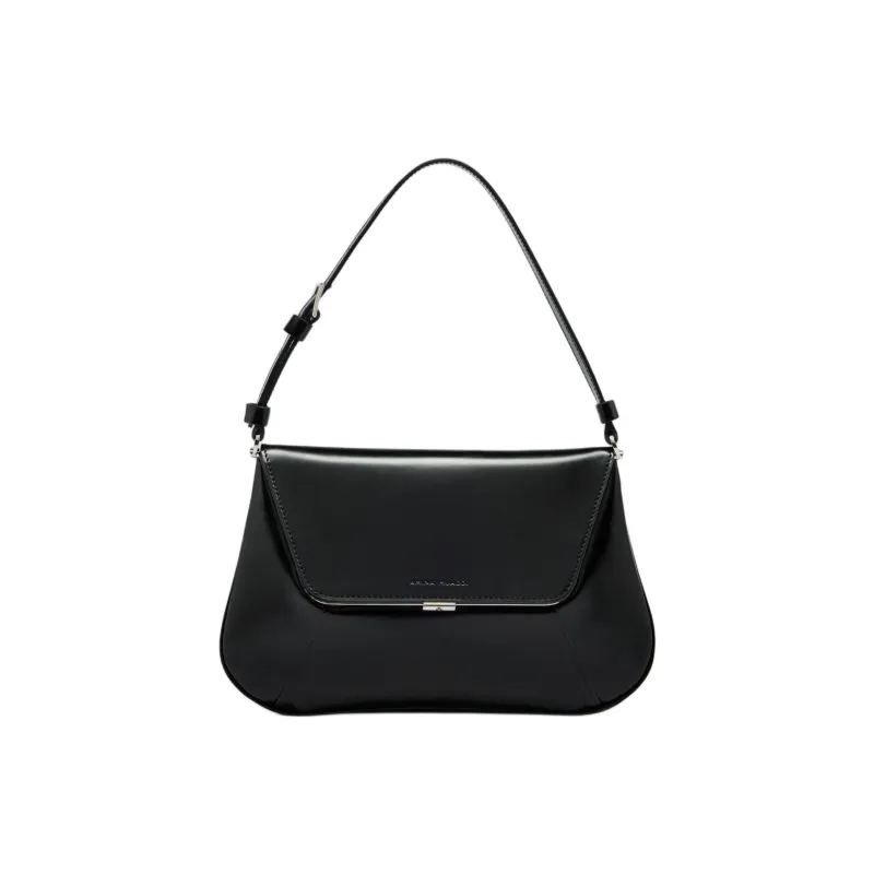 AMINA MUADDI Spazzolato Leather Shoulder Bag-0