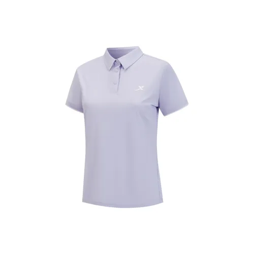 XTEP Polo Shirts Women's Sheer Purple