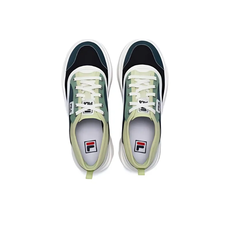 FILA JELLYFISH Low-Top Canvas Shoes Men's Black Green-2