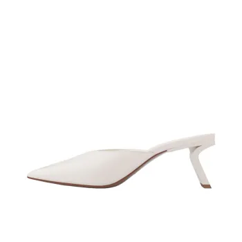 STELLA LUNA Closed Toe Slippers 6.5cm Women's White