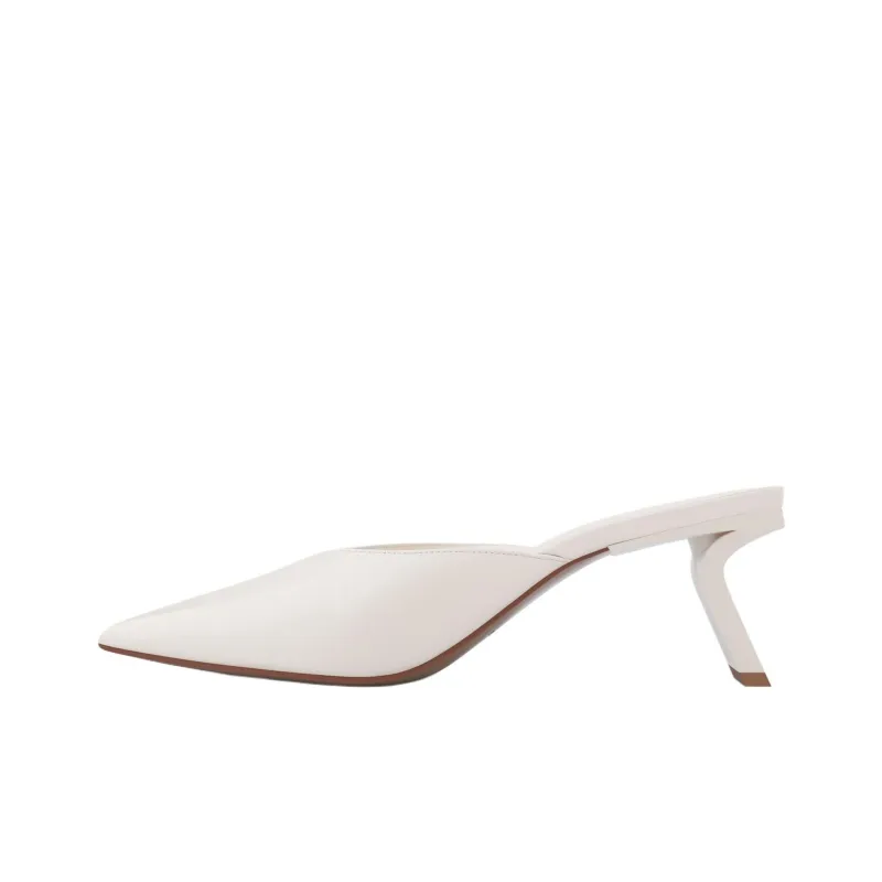 STELLA LUNA Closed Toe Slippers 6.5cm Women's White-0