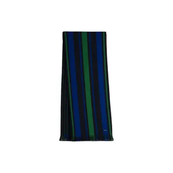 LONGCHAMP Wool Knit Scarves Women's Blue