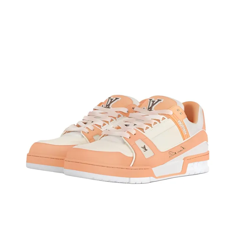 LOUIS VUITTON Trainer Skateboard Shoes Men's Orange-2